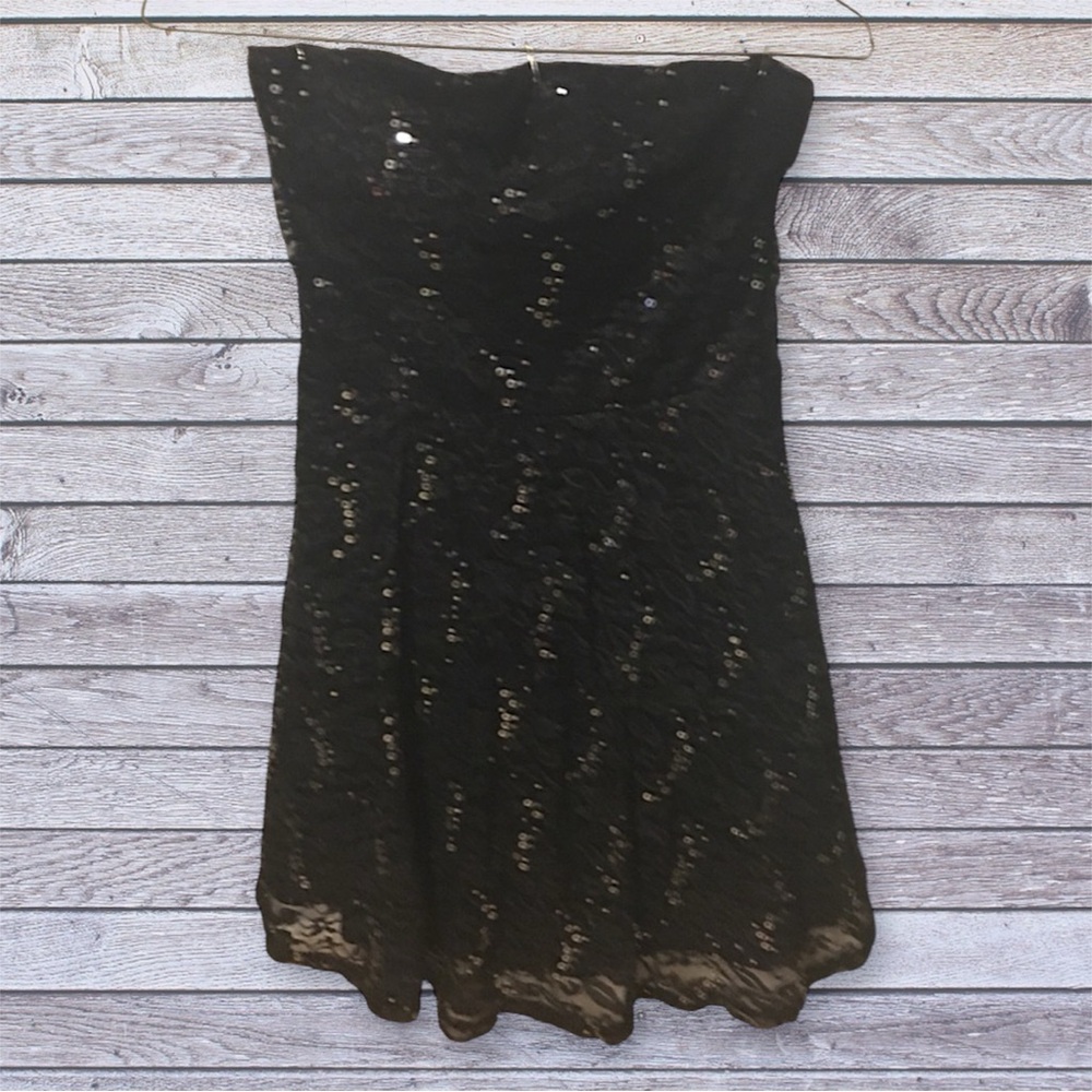 Love Reign strapless black dress size small